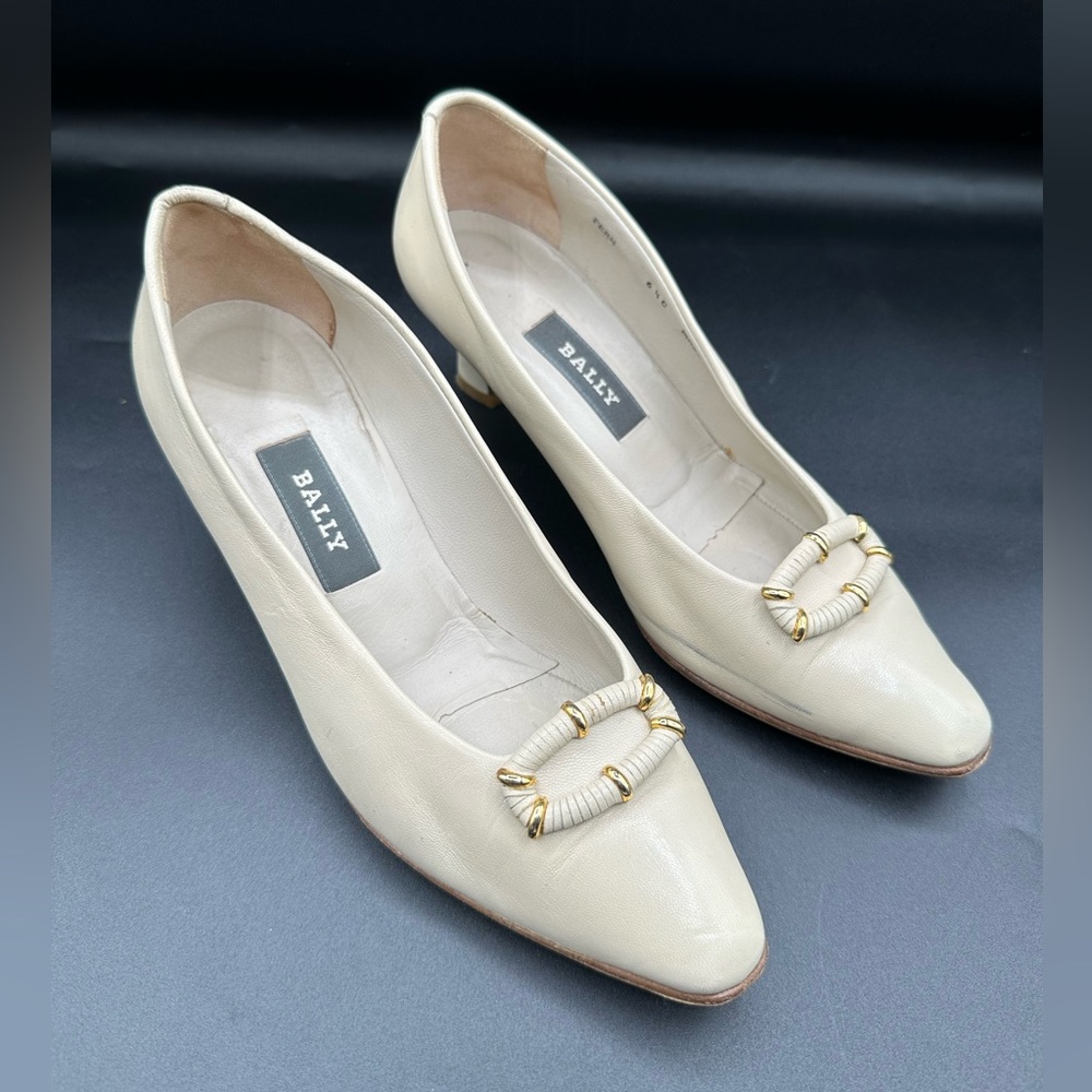 Bally Women's Fern Pump Cream US 6.5